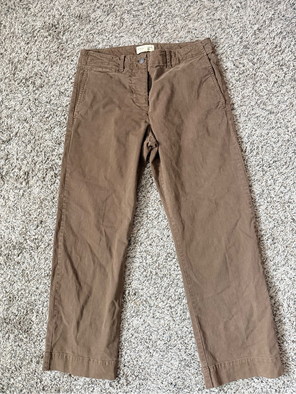 Nili Lotan Women’s Tomboy Pants - Bark - Size 6 - Picture 2 of 4